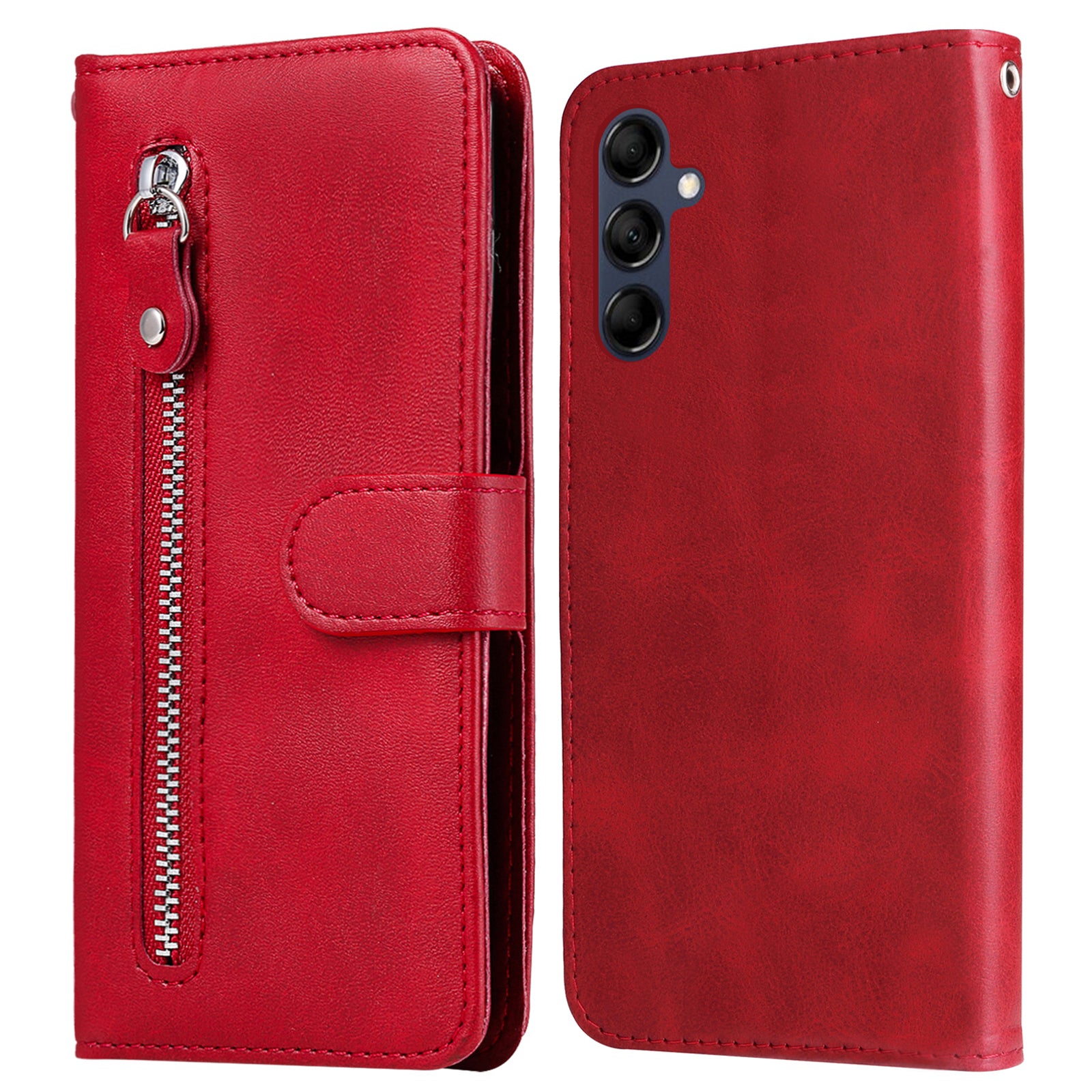 For Samsung Galaxy M14 5G PU Leather Case Zipper Pocket Calf Texture Stand Wallet Phone Cover For Samsung Galaxy M14 5G PU Leather Case Zipper Pocket Calf Texture Stand Wallet Phone Cover